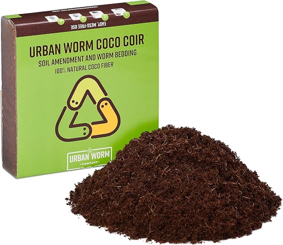 Urban Worm Coco Coir Soil Amendment and Bedding