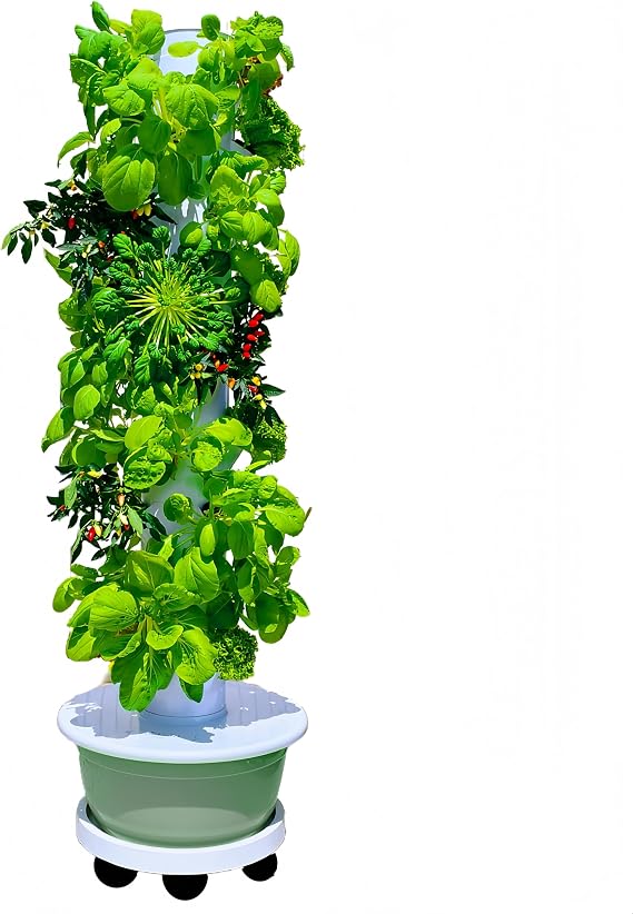 Hydroponic Growing System, Vertical Garden Tower Automatic Timer 36 -Pod