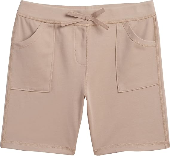 Nautica Girls' School Uniform Sensory-Friendly Soft Pull-on Short