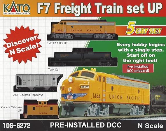 N F7 Freight Train Set - Union Pacific w/Ready to Run DCC