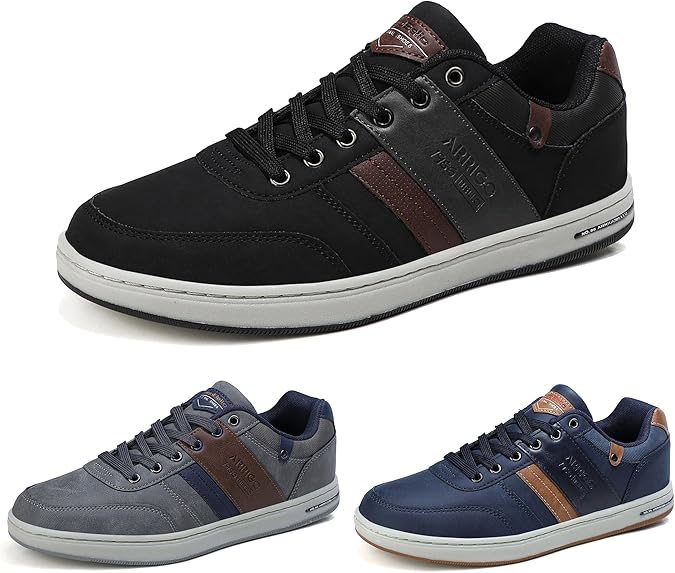 ARRIGO BELLO Casual Shoes Mens Trainers Walking Shoe Skate Athletic Formal Classic Sneakers Men Size 7-11UK