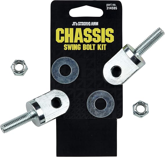 Lippert JT's Strong Arm Replacement RV Jack Stabilizer Swing Bolt Kit for 5th Wheel RVs and Travel Trailers, Includes 1-1/4" Bolts, Washers, Nuts, Exact-Match Components - 314595