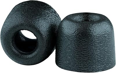 Comply 400 Core Series | Memory Foam Replacement IEM Ear Tips for Campfire Audio, Sennheiser, More | Superior Noise Isolation, Ultimate Comfort, Secure Fit | Black, Medium 3 Pairs