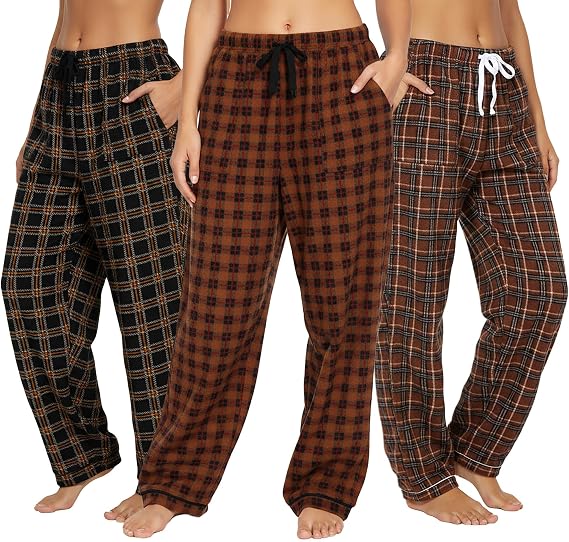 Angelina Women's Cozy Fleece Pajama Pants