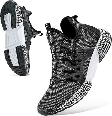 WETIKE Boys Shoes Mesh Slip on Lightweight Running Sneakers