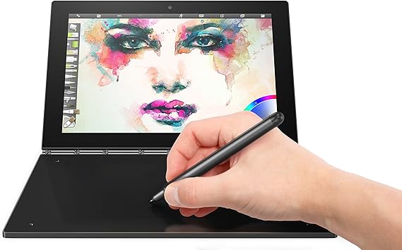 Lenovo Yoga Book - FHD 10.1" Windows Tablet - 2 in 1 Tablet (Intel Atom x5-Z8550 Processor, 4GB RAM, 64GB SSD), Black, ZA150000US