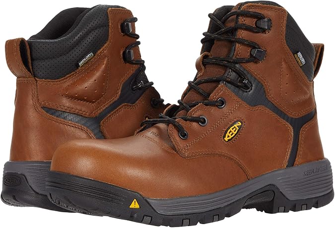 KEEN Utility Men's MT Vernon 6" Steel Toe Waterproof Work Boots