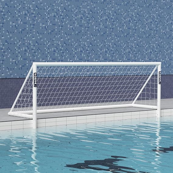 FORZA PVC Water Polo Goal - 3x Durable uPVC | Regulation Sizes (Single, FINA Regulation Full Size Goal)