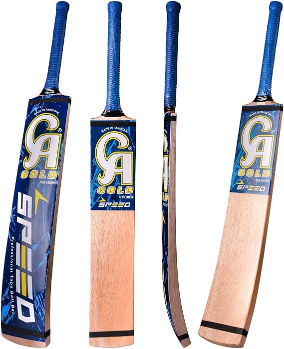 Hand Made Coconut Wood Cricket Bat Tennis Tape Ball Full Size Adult Full Cane Long Handle Full Size 4.5"