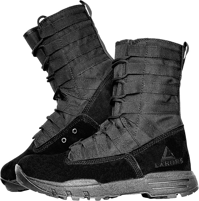 Tactical Combat Boots for Men Suede Leather Lightweight Military Men Outdoor Hiking Army Boots Breathable Male Jungle Shoes No Zip