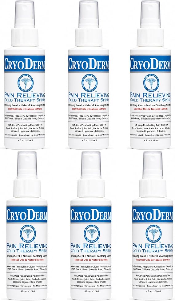 CryoDerm 4 oz Spray Cold Therapy (6 Pack)