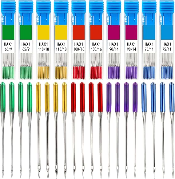 30Pcs Universal Sewing Machine Needles, Regular Point Sewing Needles