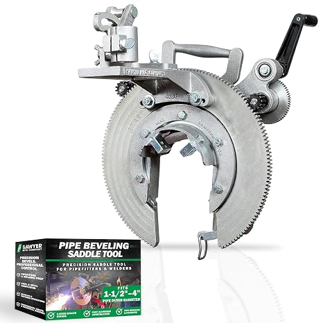 Sawyer Mfg Saddle Machine, Open-Frame Pipe Beveling, Steel Cutting Tool