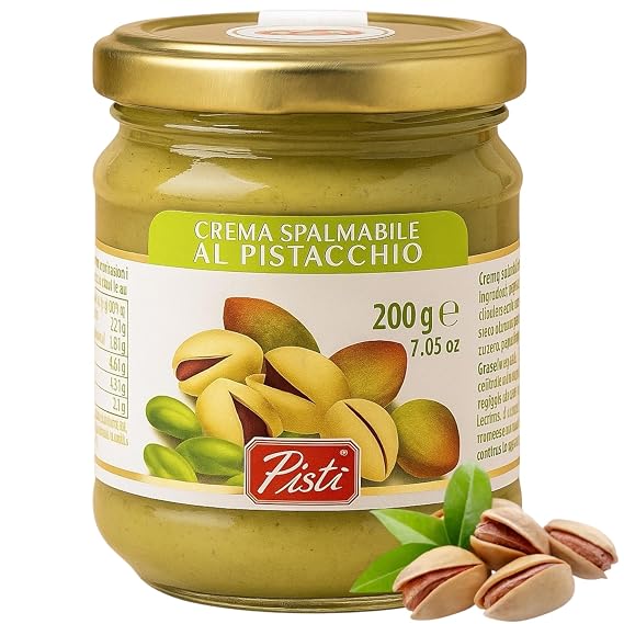 Pisti Pisti Sicilian Pistachio Cream Spread 200G Italian Import - Pistacchio