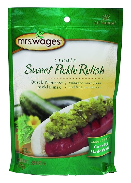 Precision Foods Mrs. Wages Quick Process Sweet Pickle Relish Mix, 3.88 Ounce