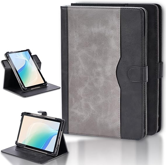 Case for G-Tab C30 10.1-Inch Tablet Case 360 Degree Rotation Multi-Viewing Angels PU Leather Stand Folio Cover Black