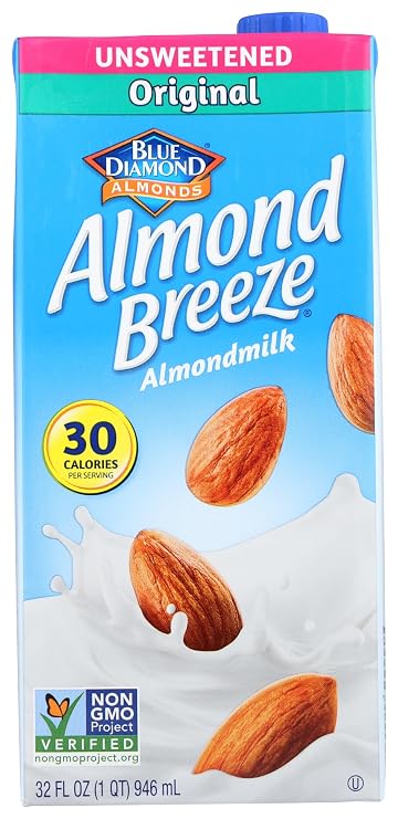 Blue Diamond Dairy, Almond Milk Original Unsweetened, 32 Fl Oz