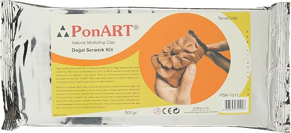 PonART Seramik Kil, Terracotta, 500 gr