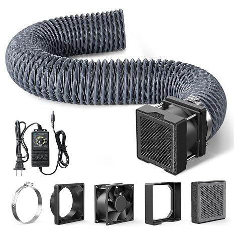 TOPCUBE Adjustable Ventilation Kit with Powerful Exhaust Fan and Filter