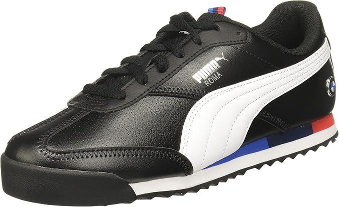 PUMA - Mens BMW MMS Roma Via Shoes,Black/White, 8