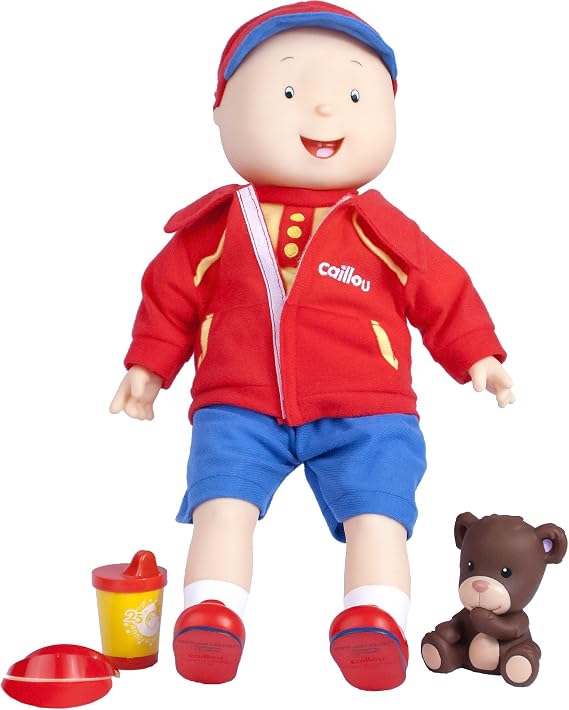 Caillou - Best Friend Trilingual Interactive Talking Doll, English, French & Spanish Trilingual Doll