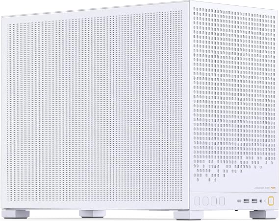 Jonsbo D32 PRO Mesh PC Case White - Compact mATX Case with Back Connect Support, Dust Filters & High-End Cooling