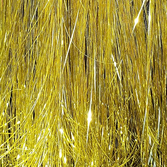 40" Fairy Hair Tinsel 100 Strands (Shiny 24K Gold)