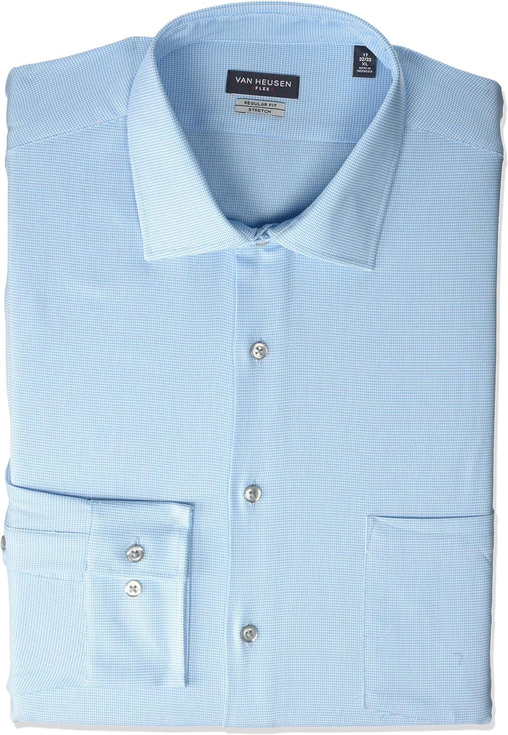Van Heusen Mens Flex Regular Fit Spread Collar Dress Shirt