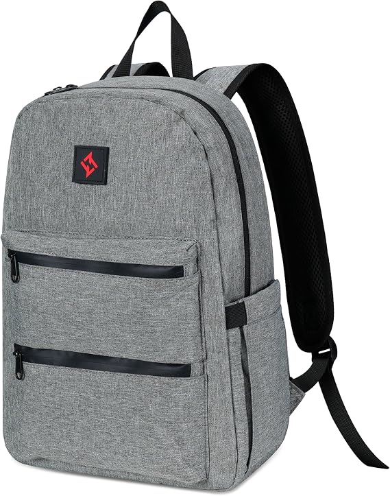 Smell Proof Bags with Lock Smell Proof Backpack Daypack Travel Backpack with Combination Lock Casual Daypacks Simple Grey