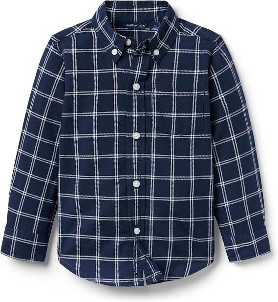 Janie and Jack Boys' Tattersall Flannel Shirt