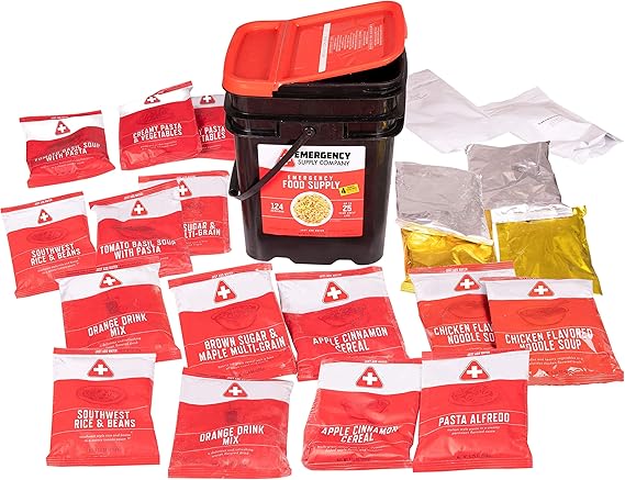 MRE Meals - 124-Serving Freeze Dried Emergency Food Supply - Ultimate Preparedness Pack, Multi Color