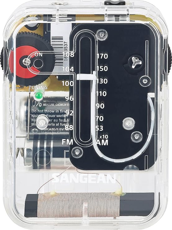 Sangean SR-32CL AM/FM Pocket Analog Gradient Clear