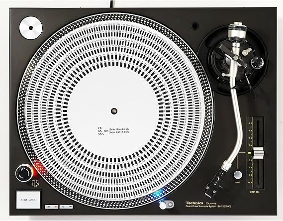 Stroboscope Stereoscopic Disc #3 Scratch Pad 1200 Vinyl Memorabilia 12" inch Slip Mat Turntable Slipmat DJ Platter Pad x1