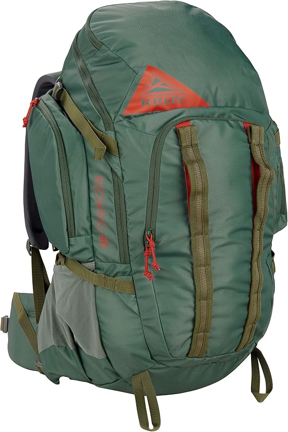 Kelty Redwing 50 50 Liter Internal Frame Backpack for Hiking, Backpacking, Travel, Hip Belt, Tailored Fit, 2023 (Duck Green)