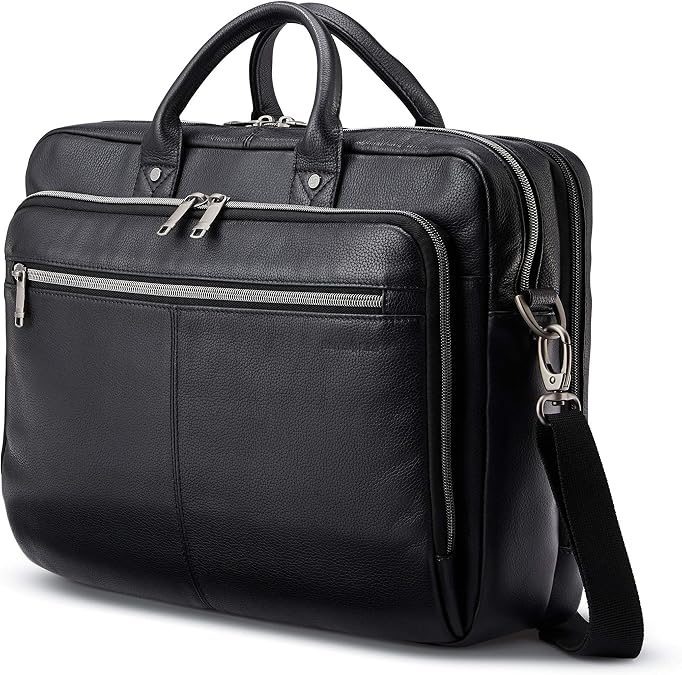 Samsonite Classic Leather Toploader Briefcase