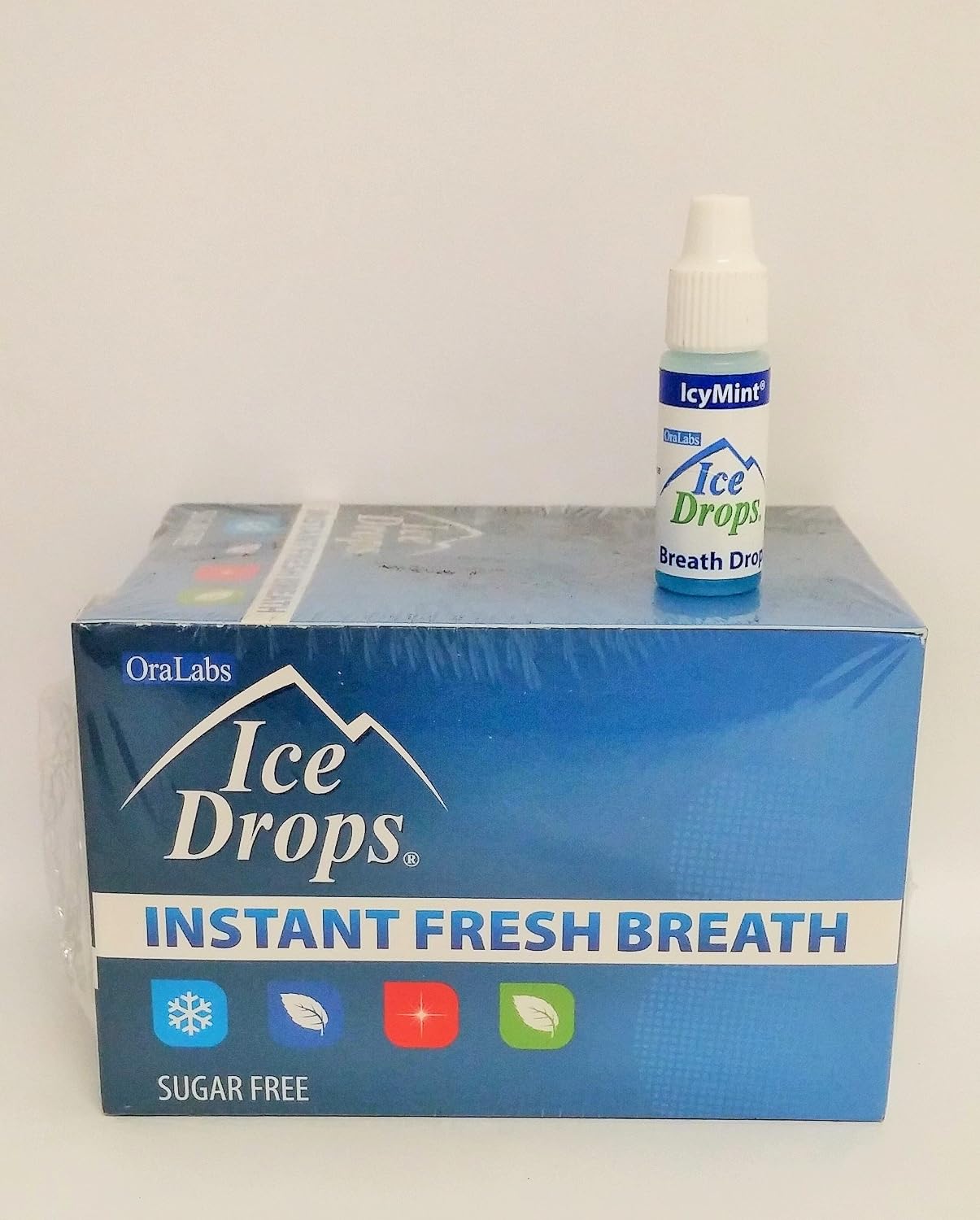 Oralabs Ice Drops Instant Fresh Breath Icy Mint Whole Box of 35