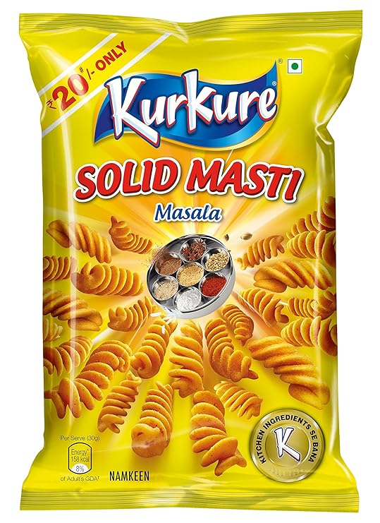 Kurkure Snacks, Solid Masti Masti, 90g Pouch