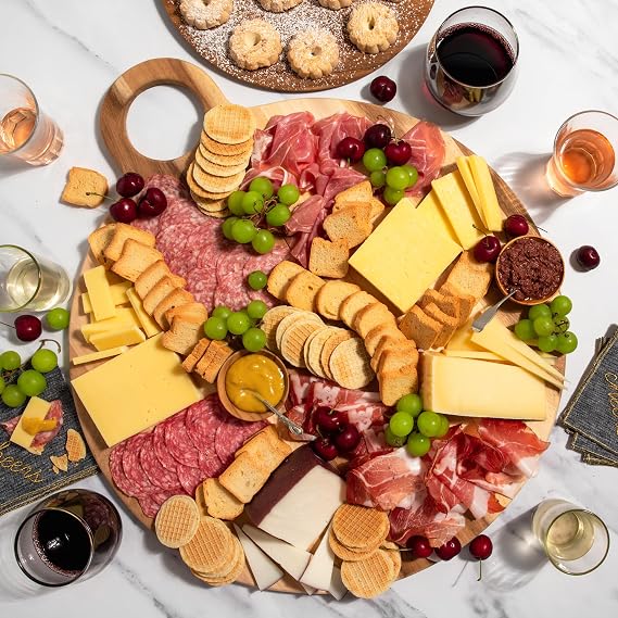 igourmet Gourmet Assortment Extravaganza for 10 - Imported Cheeses, Cured Meats, and Accompaniments - Perfect New Year's Eve Celebration Platter (4 pound)