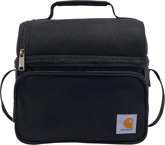 Carhartt Camping Cooler, Worksite Lunch Box, Soft Shell Lunch Bag for Construction Sites, Work and Everyday Use, Black