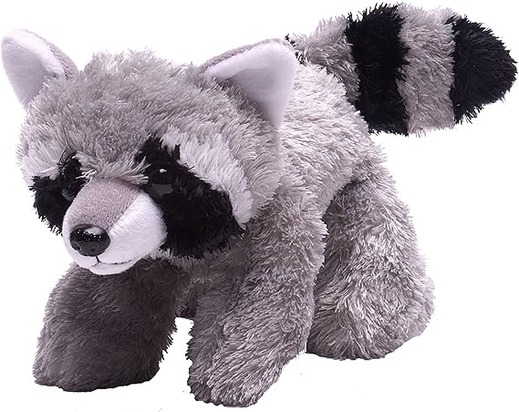 Wild Republic Hugems Mini Raccoon Stuffed Animal - 7"
