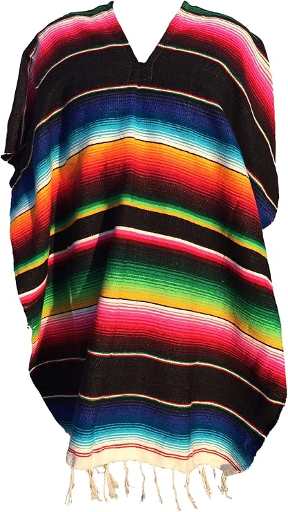 TRAD3 MX Authentic Mexican Ponchos Sarapes Mexicanos Adult Size