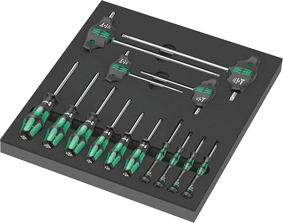 Wera 05150103001 9712 Sünger Ped, Torx HF Tornavida Set 1, 14 Parça