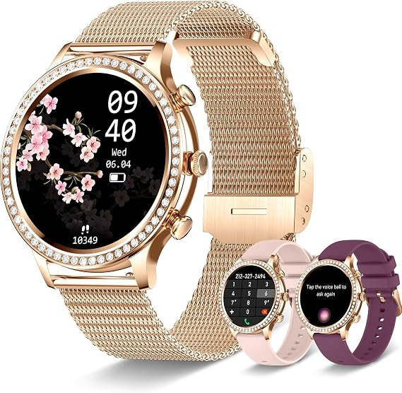 Smart Watches for Women (Answer/Make Call), Colesma Smart Watch for Android & iPhone, 1.32" HD Fitness Tracker Watch Sleep/Heart Rate/SpO2 Monitor Pedometer Waterproof Smartwatch,Multiple Sports Modes