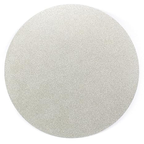 ILOVETOOL Diamond Flat Lap Wheel 8'' inch Grinding Sanding Disc 80 Grit Coated Jewelry Grinding Tool for Gemstone Glass Rock Ceramics