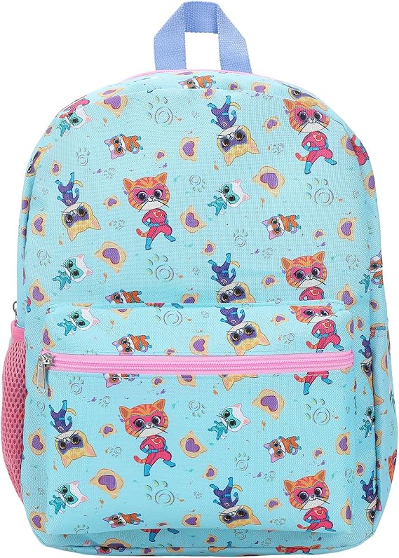 SuperKitties Favorite Characters 16" Kid's Backpack For School And Travel