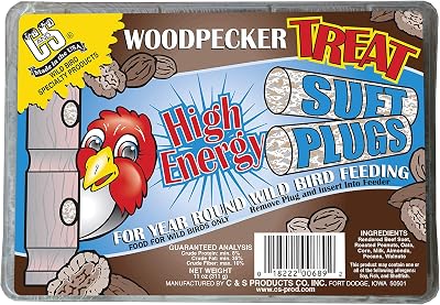 C&S Woodpecker Treat High Energy Suet, 11-Ounce