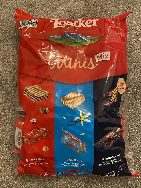 Loacker Minis Crispy Waffers 800g(Mix Flavours) 28.22 OZ