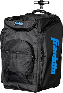 Franklin Sports Portable Pickleball Hopper Bag + Caddy - Pickleball Ball Retriever + Storage Bag - 100 Ball Rolling Hopper Basket for Balls - Training Equipment + Accessory