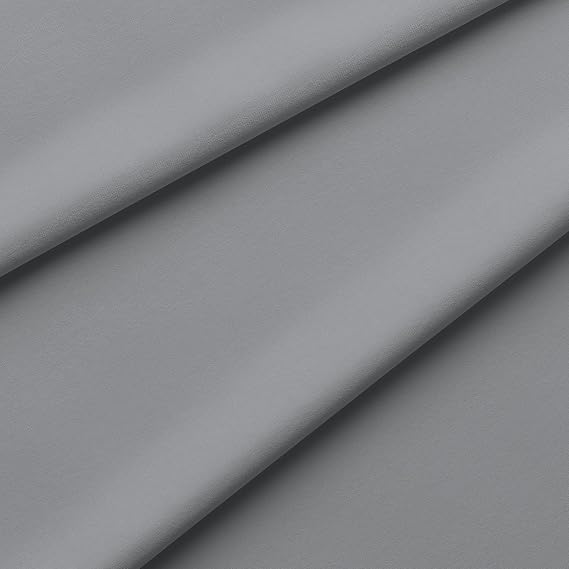 Double Brushed Polyester Fabric by The Yard DBP Poly Jersey Stretchy Soft Polyester Stretch Fabric (Gray, 1 Yard)