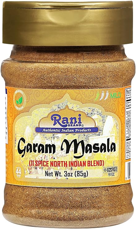 Rani Garam Masala Indian 11-Spice Blend 3oz (85g) PET Jar ~ All Natural, Salt-Free | Vegan | No Colors | Gluten Friendly | NON-GMO | Kosher | Indian Origin